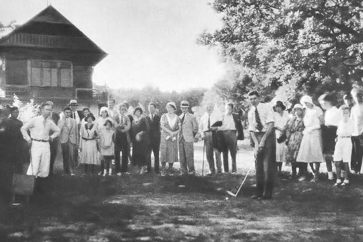 Park Maksimir 1931. godine, švicarska kuća, golf